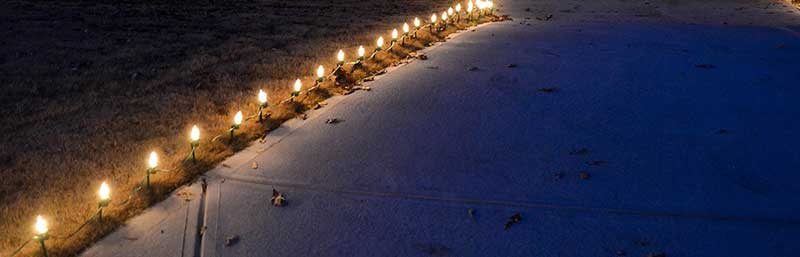 Walkway &amp; Driveway Lights | Fort Worth Christmas Lights